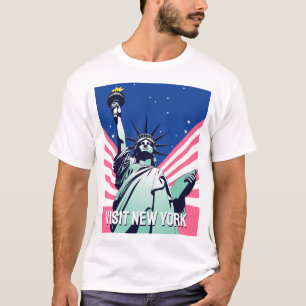 Camiseta Vibrante Estatua de la Libertad en Estados Unidos 