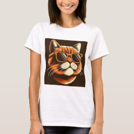Camiseta Vibrante Feline Grace