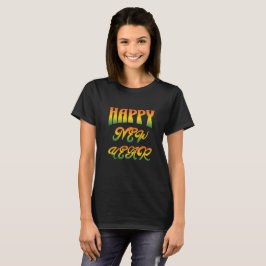 Camiseta Vibrante Feliz Año Nuevo 2025