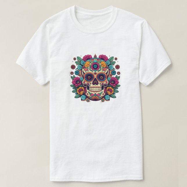 Camiseta Vibrante Festival Mexicano de Música de Cráneo de  (Diseño del anverso)