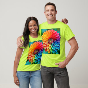 Camiseta Vibrante florecimiento de la esperanza y el diseño