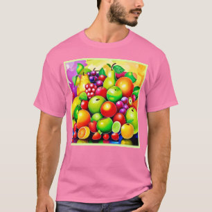 Camiseta Vibrante Fruit Medley Art