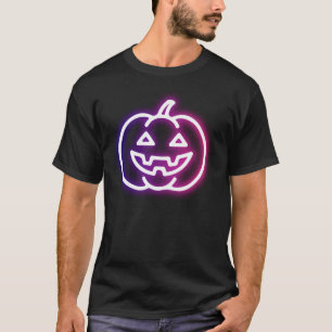 Camiseta Vibrante Ghost Glow Halloween Gráfico