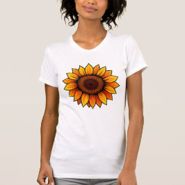 Camiseta Vibrante girasol T-Shirt - para las mujeres