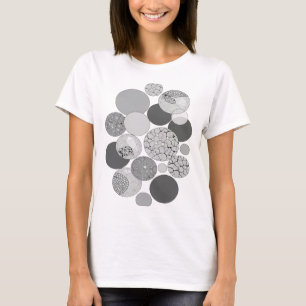 Camiseta Vibrante Gris ARTE ABSTRACTO Diseño Moderno