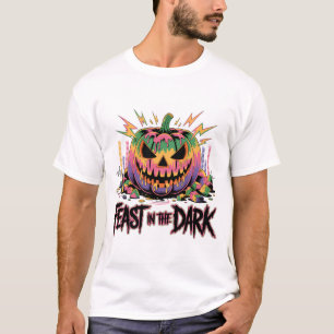 Camiseta Vibrante Ilustracion de temporada espeluznante
