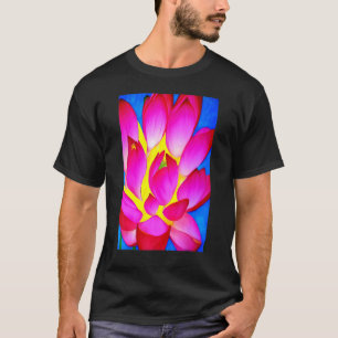 Camiseta Vibrante Loto Rosa para la energía y la paz para m
