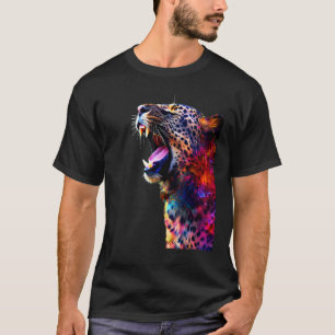 Camiseta Vibrante majestad de la selva leopardo 1