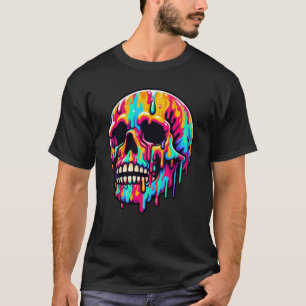 Camiseta Vibrante Melting Skull