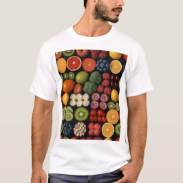 Camiseta Vibrante mosaico de vitamina: simbolismo nutricion