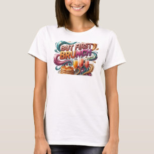 Camiseta Vibrante Naranja PERO PRIMERO BRUNCH Stat