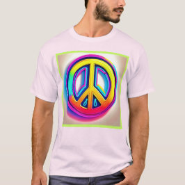 Camiseta Vibrante obra de arte de la paz