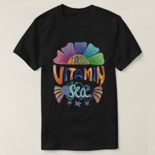Camiseta Vibrante oruga arcoiris: Necesito un mar de vitami