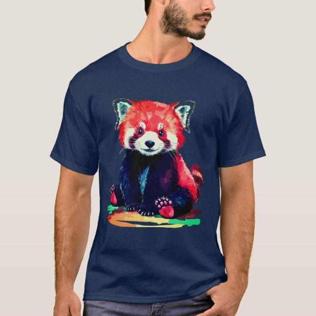Camiseta Vibrante Panda Design (Anverso)