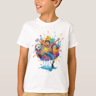 Camiseta vibrante para niño artístico