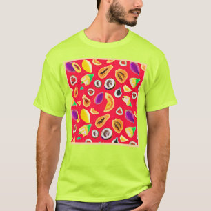 Camiseta Vibrante Patrón de deslumbramiento de la frugalida