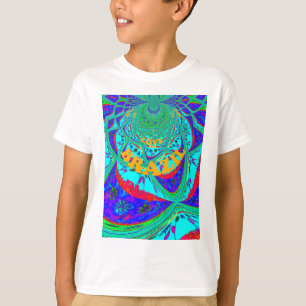 Camiseta Vibrante patrón floral: tributo brasileño come amo