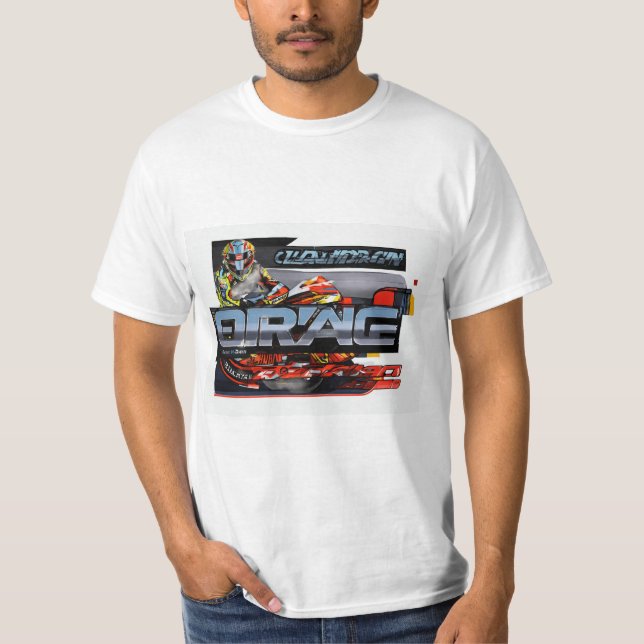 Camiseta "Vibrante Pegatina de carné moderno de travesía de (Anverso)