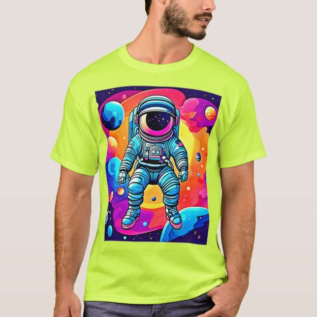 Camiseta Vibrante Personalizado espacial Arte: Sueños de as (Anverso)