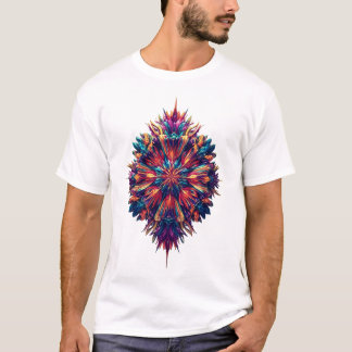 Camiseta Vibrante Phoenix Burst Geométrico
