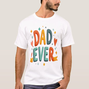 Camiseta Vibrante PNG de Mejor Papá del Mundo con Corazones
