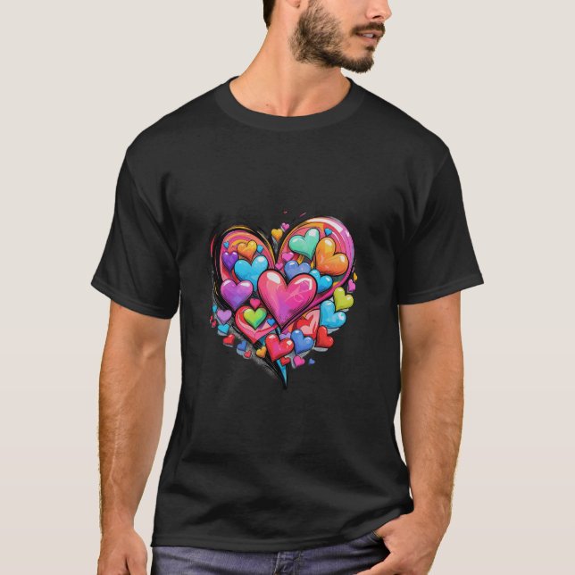 Camiseta 💖 🎨 Vibrante Pop Art Love 💥 💌 (Anverso)