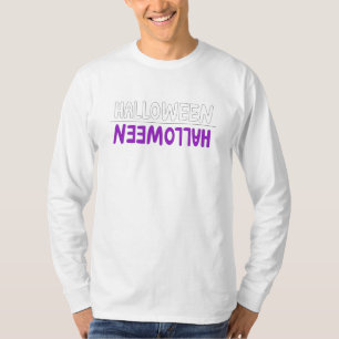 Camiseta Vibrante Purple Halloween Whimsical Textualidad
