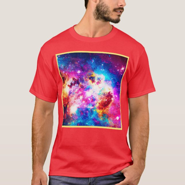 Camiseta Vibrante Reproducción de color Nebulosa (Anverso)