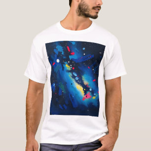 Camiseta Vibrante resumen del cielo nocturno