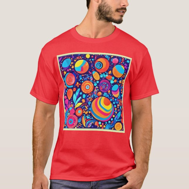 Camiseta Vibrante Resumen del Universo de la Burbuja (Anverso)