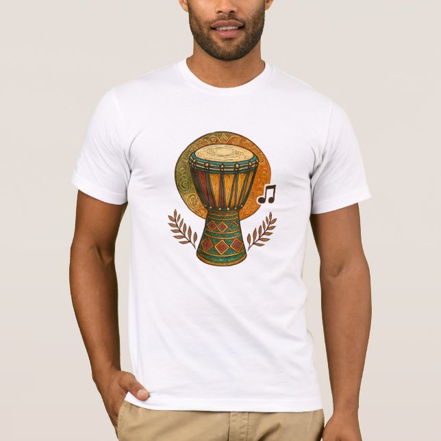 Camiseta Vibrante Ritmo Tribal (Anverso)