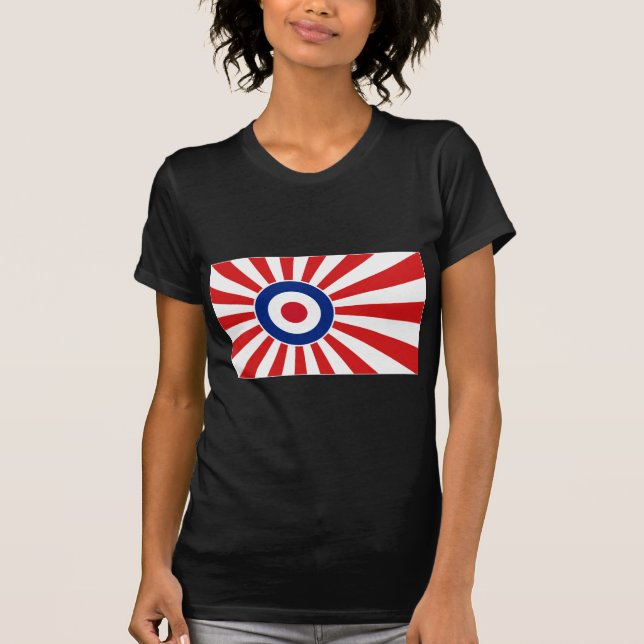 Camiseta Vibrante Roundel Mods JAPAN Scooter (Anverso)