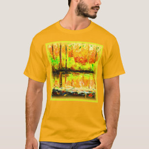 Camiseta "Vibrante Selva Swamp" Cuesta Pintura. ¡Hazte con