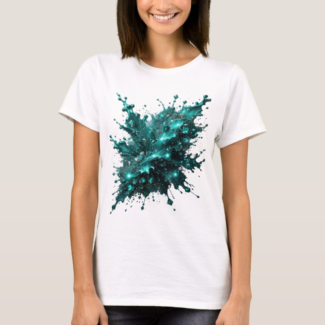 Camiseta Vibrante Silver UNDEFEATED Statement (Anverso)