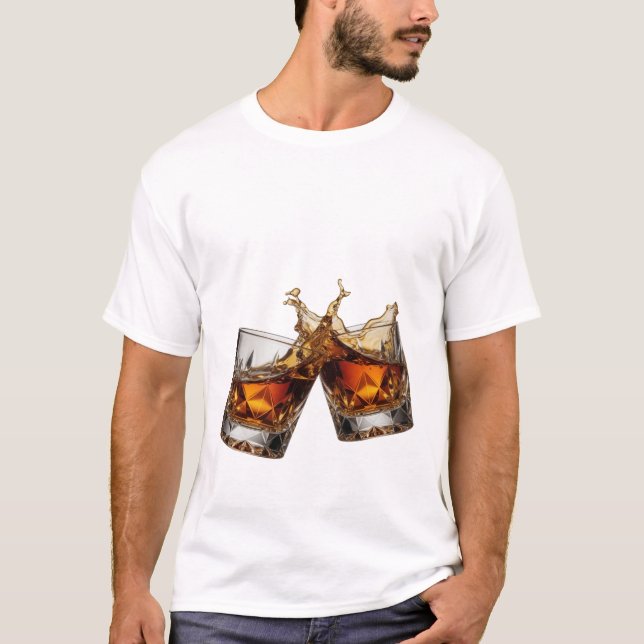 Camiseta Vibrante Silver WHISKY SPLASH (Anverso)