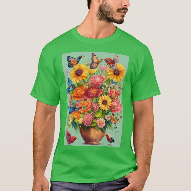 Camiseta Vibrante Vitamina Bouquet T-Shirt Diseño (Anverso)
