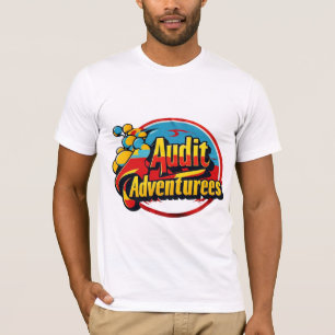 Camiseta Vibrantes aventuras de auditoría tipografía camise