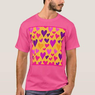 Camiseta Vibrantes colisiones en el corazón: Patrón de amor