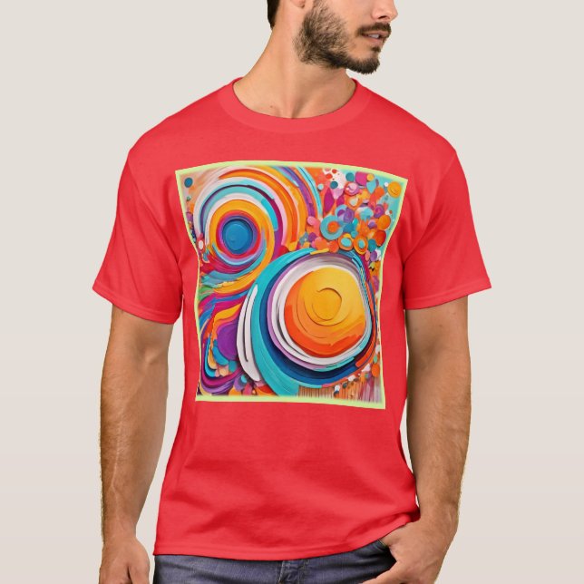 Camiseta Vibrantes colores artísticos de Badaist (Anverso)