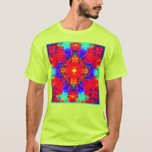 Camiseta Vibrantes colores brillantes Patrón de arte