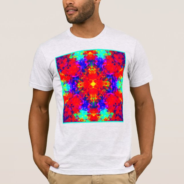 Camiseta Vibrantes colores brillantes Patrón de arte (Anverso)