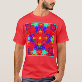 Camiseta Vibrantes colores brillantes Patrón de arte