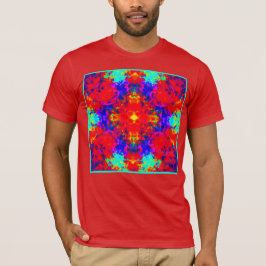 Camiseta Vibrantes colores brillantes Patrón de arte