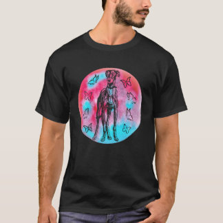 Camiseta Vibrantes mariposas grihound Tee: coloridas y gord