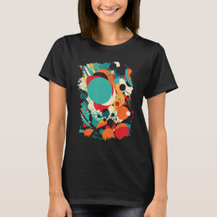 Camiseta Vibrantes motivos de círculo Coloridos patrones ab