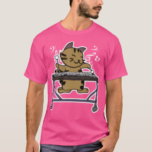 Camiseta Vibraphone Jugando Gato Gato Gato Gato Gato Gato G