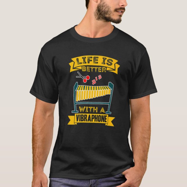 Camiseta Vibraphone Music Instrument Player Beginner Lesson (Anverso)