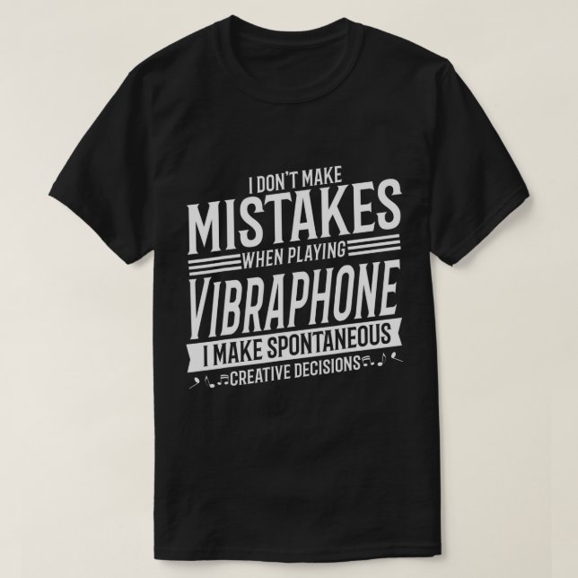 Camiseta Vibraphone Player Instrumento musical Vibraphone T (Diseño del anverso)