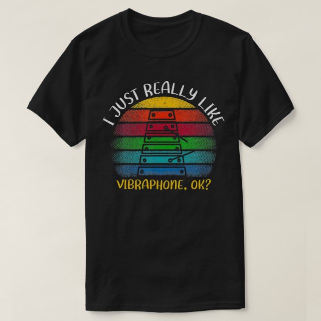 Camiseta Vibraphone Vibraphone Lover Me Gusta Realmente Vib (Diseño del anverso)