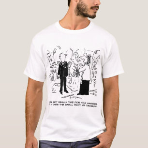 Camiseta Vicar, Boda del Servicio de la Iglesia, dice no a 